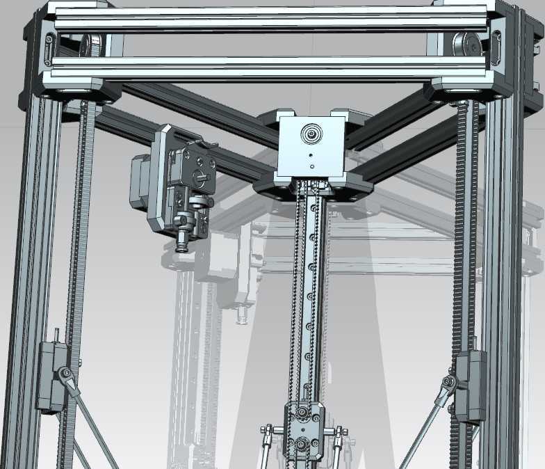 169科塞尔三角洲3D打印机UG设计
