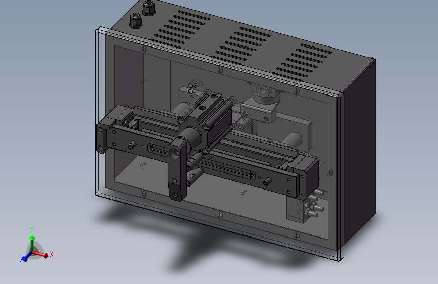 SolidWorks气动顶出机设计图纸