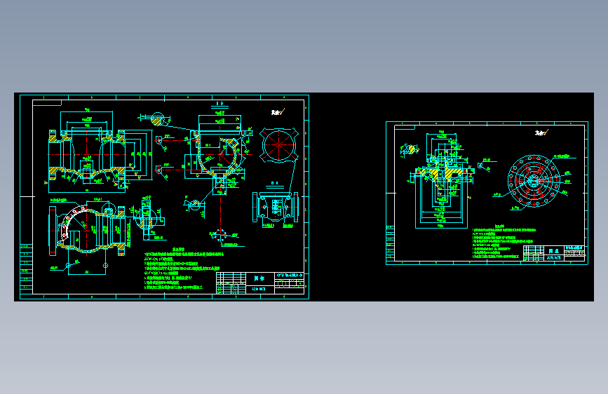 上装式球阀阀体、阀盖图纸CAD图纸_