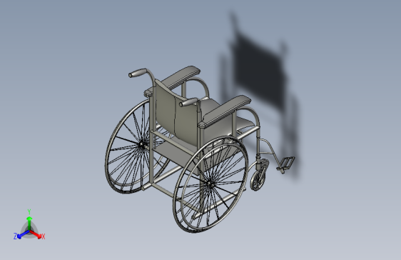 轮椅 3D模