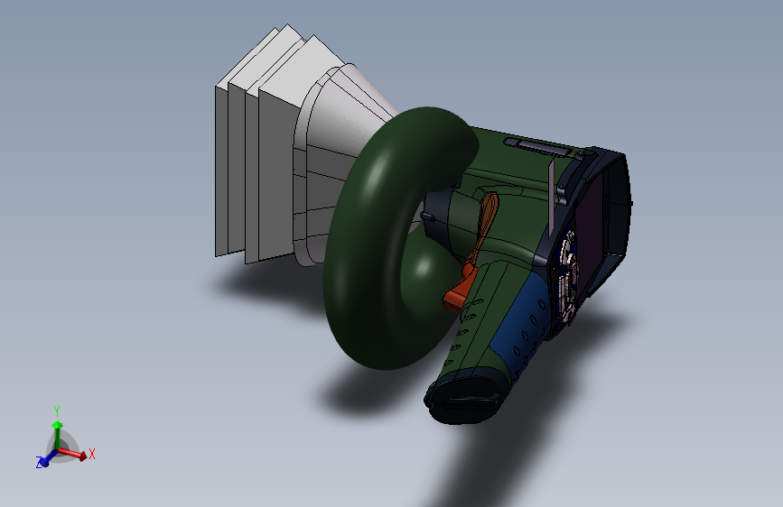 终端扫描仪3D模型 主视图