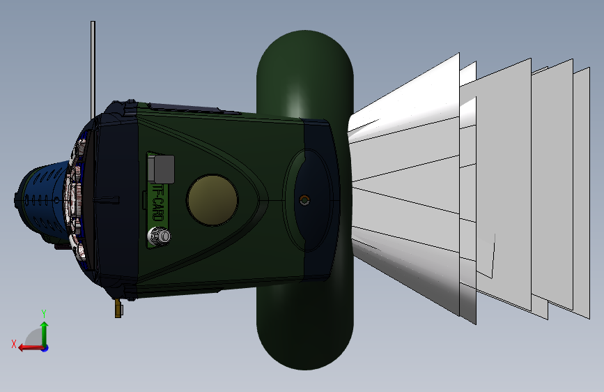 终端扫描仪3D模型 背面视图
