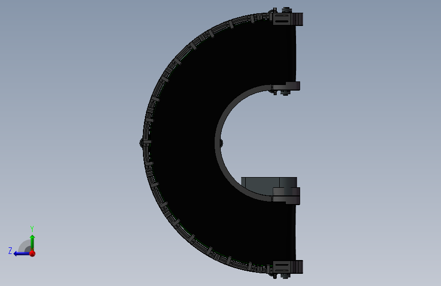 皮带转弯机180度转弯输送机3D模型