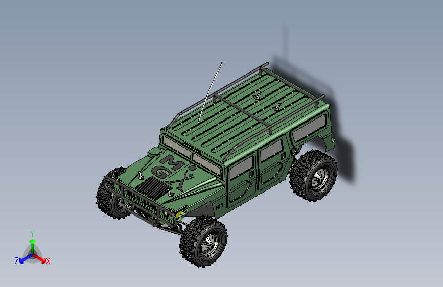 796老车模模型PROE设计