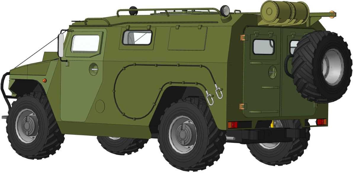 1026“虎”式装甲越野车PROE设计
