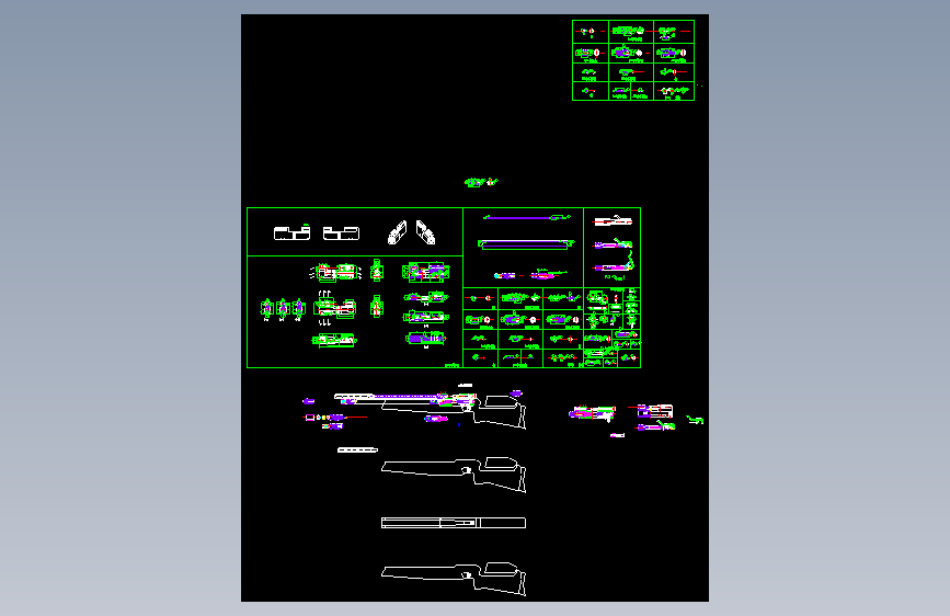 EV2MK2运动气枪（加工图纸）（精品全套CAD详细图）