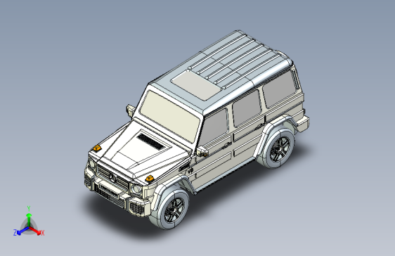 G CLASS WAGON越野车模型3D图纸 IGS格式