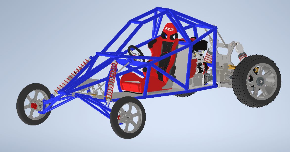 钢管越野车3D数模图纸