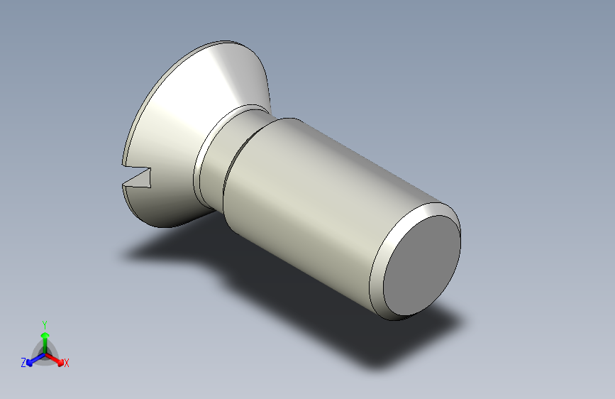 沉头螺钉-Screw_-M16-L40_28-25-3x3-40_-Countersunk_head.stp