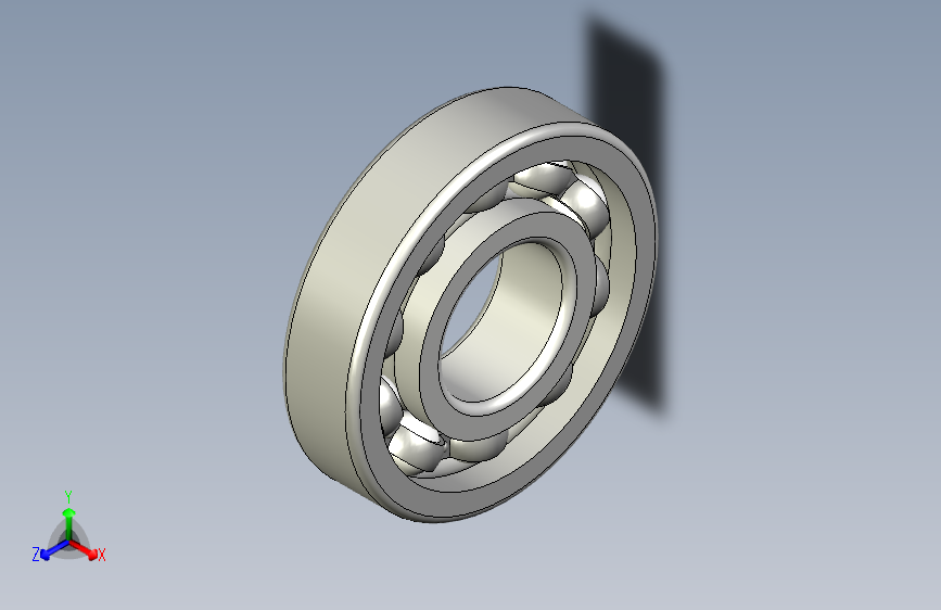 滚珠轴承-Bearing_10x25x6