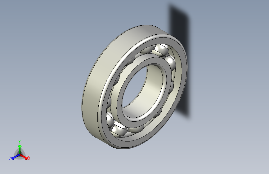滚珠轴承-Bearing_30x65x14 主视图