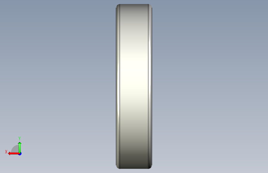 滚珠轴承-Bearing_30x65x14 背面视图