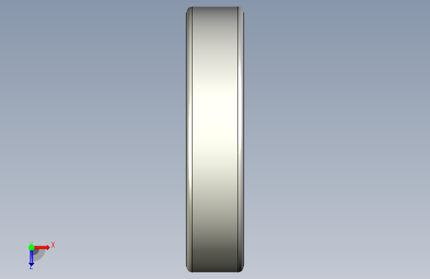 滚珠轴承-Bearing_30x65x14 俯视图