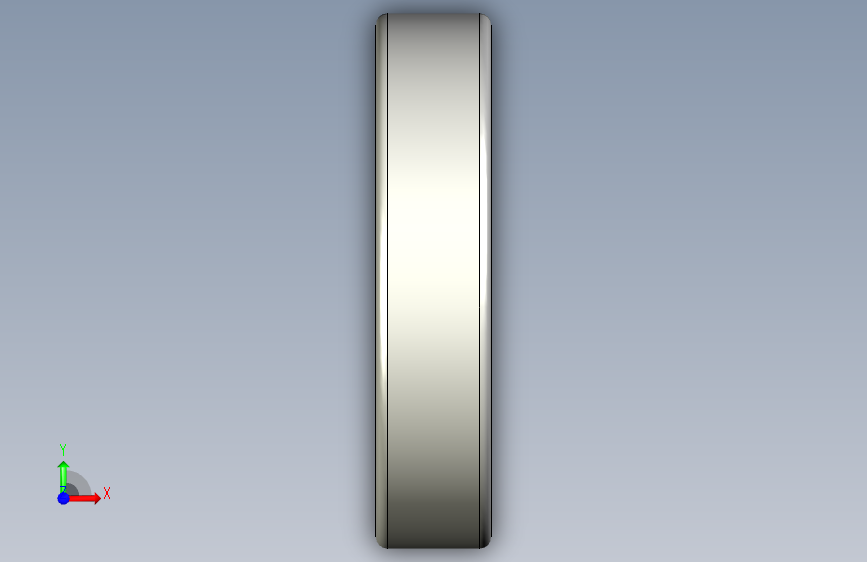 滚珠轴承-Bearing_30x65x14 正面视图