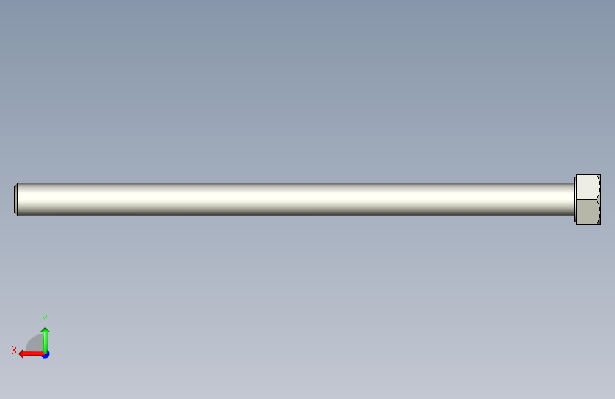 螺栓-Screw-M11-190-60-9-17-45-Yes.stp 背面视图
