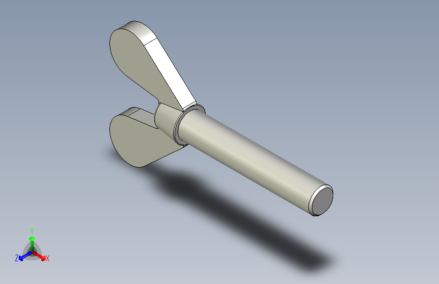 翼形螺丝-DIN_316_Wing_screws_13x1.5x70-30-17_60_7_39_13.stp 主视图
