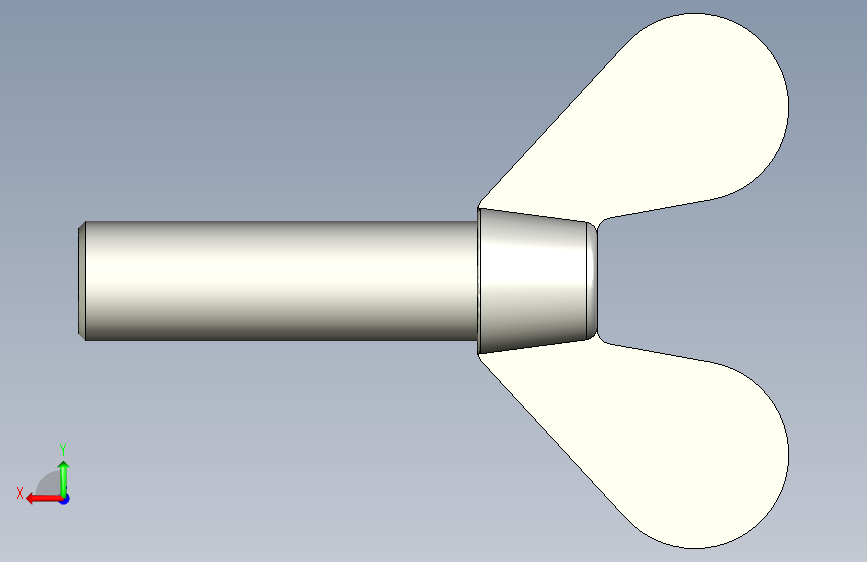 翼形螺丝-DIN_316_Wing_screws_15x1.5x50-25-19_66_5_39_15.stp 背面视图