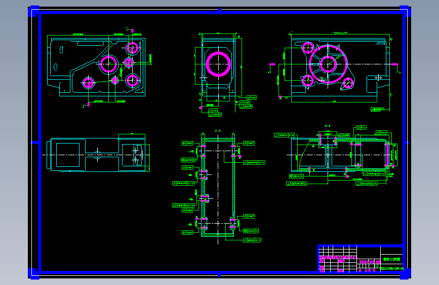 S195柴油机机体三面精镗组合机床（含夹具）