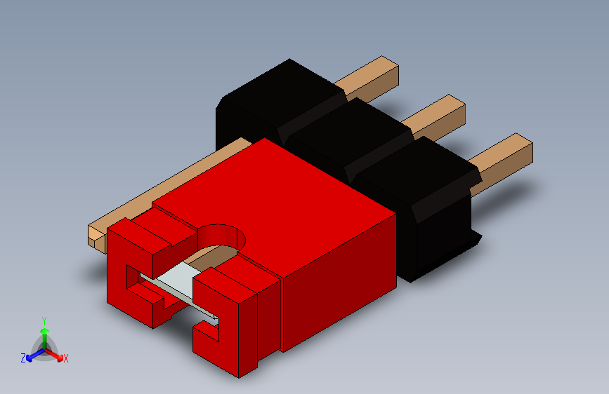 带跳线的排针-pinheader 1x3 and 1 jumper - kopie