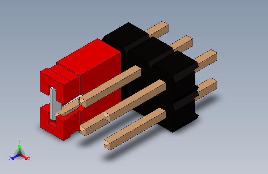 带跳线的排针-pinheader 2x3 and 1l jumper