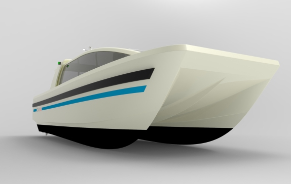 10米双体快艇简易模型