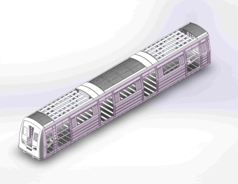 不锈钢地铁车体结构三维SW模型338722==60