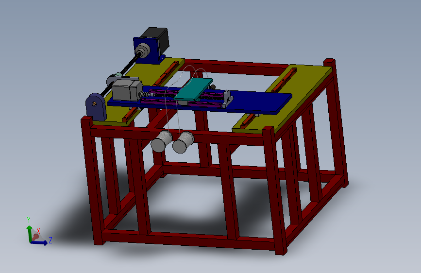 FDM型双喷头3D打印机设计含三维SW模型634152