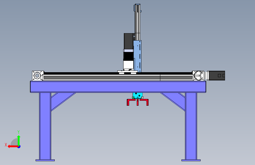 X、Y、Z轴桁架机器人SolidWorks设计==J5 背面视图
