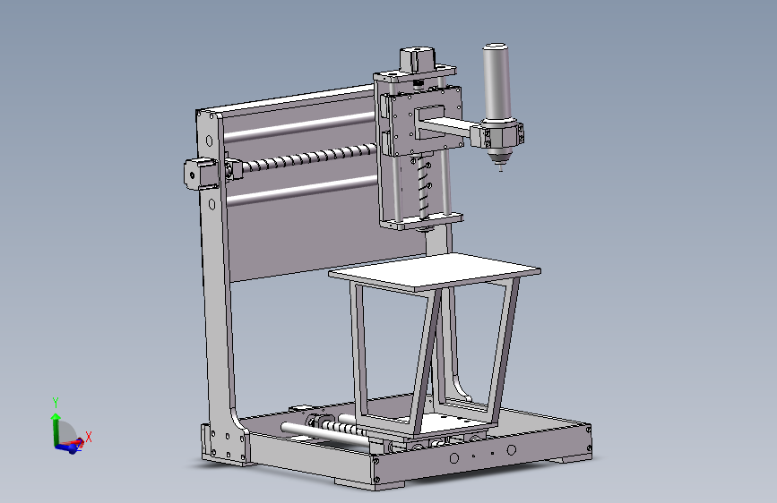 DIY三轴雕铣机3d图纸 数控加工中心3D 丝杆电机DIY三轴铣床3d图纸