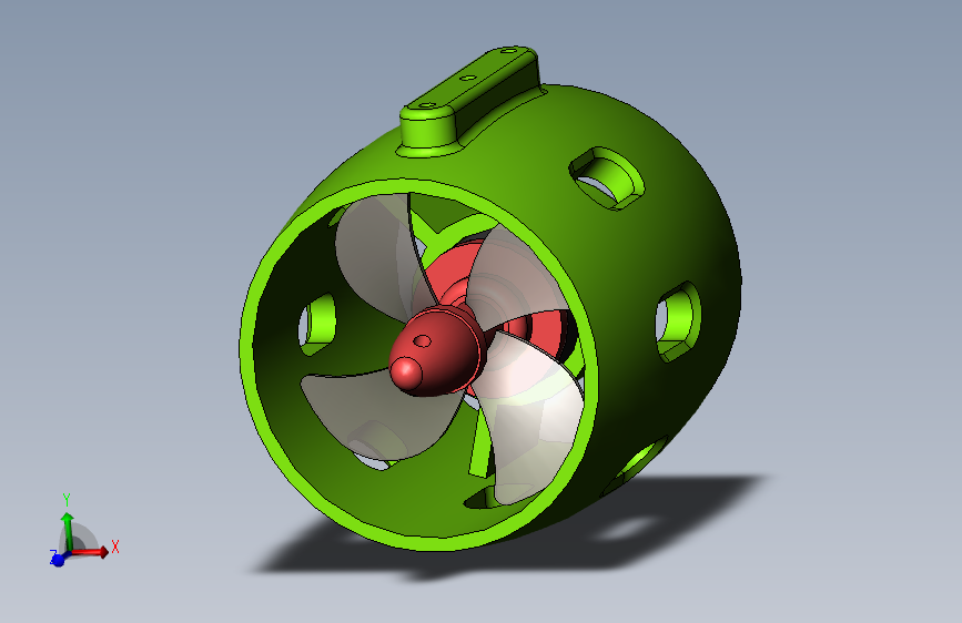 12-24V水下推进器无刷电机4叶螺旋桨20a 30-200KW