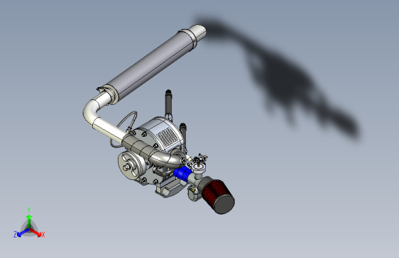 卡丁车绘制了 345cc Wankel 发动机