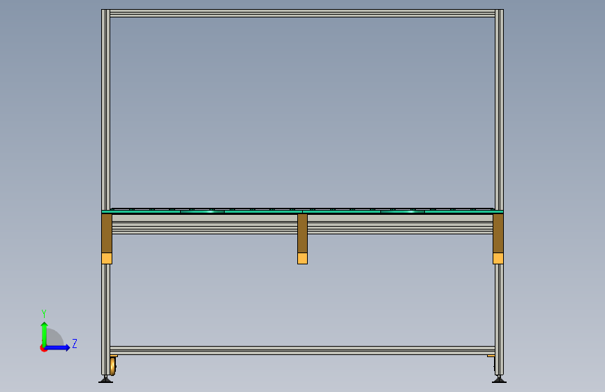 自动丝印线体 左侧视图