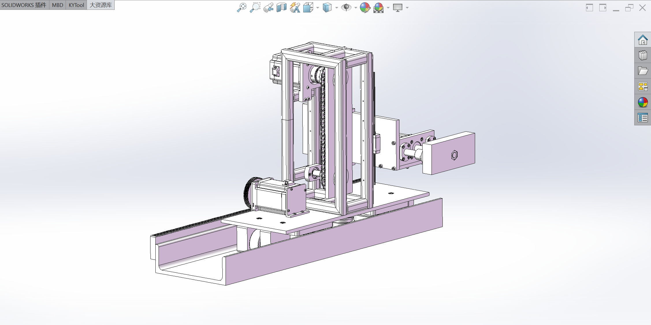 齿条链条移动机