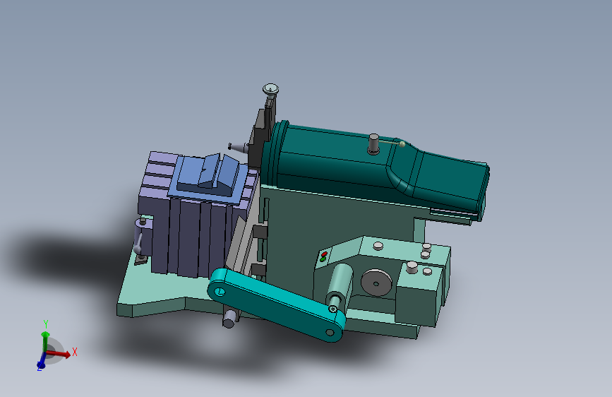 牛头刨床3D模型图纸 Solidworks设计