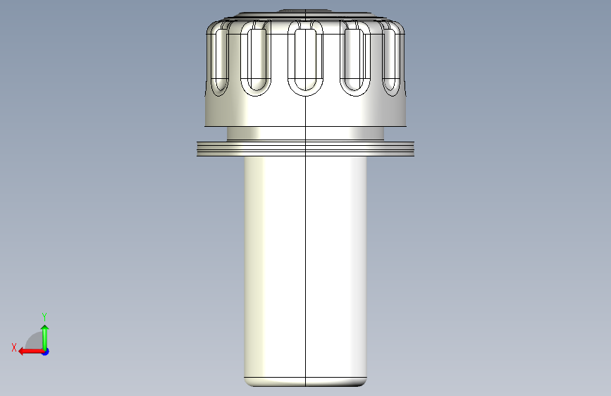 带注油嘴的空气过滤器 背面视图