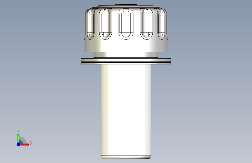 带注油嘴的空气过滤器 正面视图