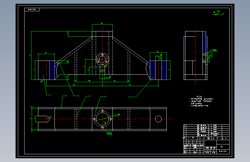 JX532-C6163车床中心架设计【含17张CAD图纸】