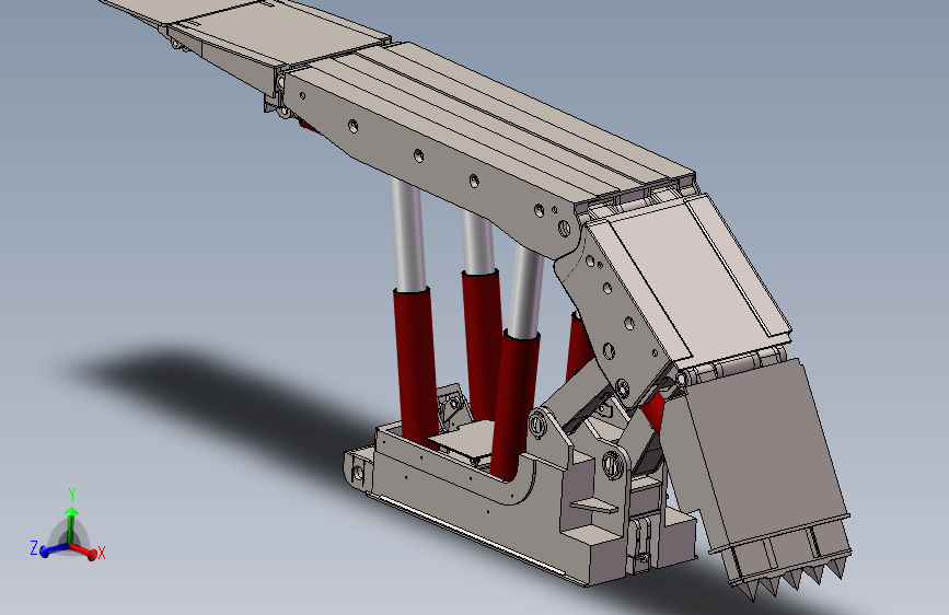 详细液压支架三维SW模型设计solidworks建模3D数据图纸可编辑文件