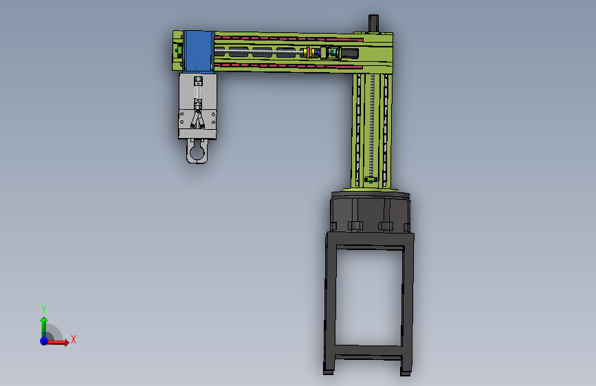 双工位机床上下料机械手设计 【含三维SolidWorks】