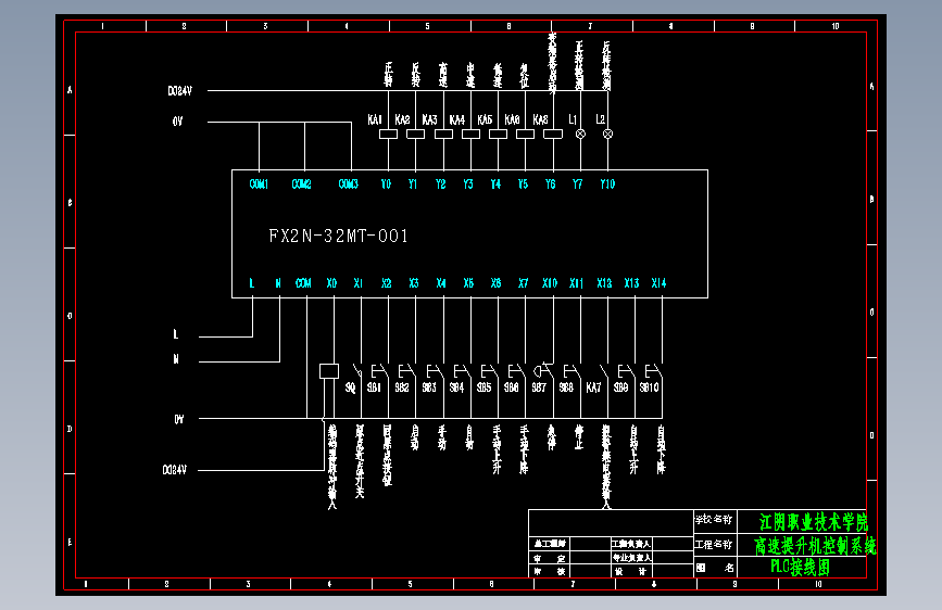 JS45-基于PLC的高速提升机控制系统设计[含全套图和文档]