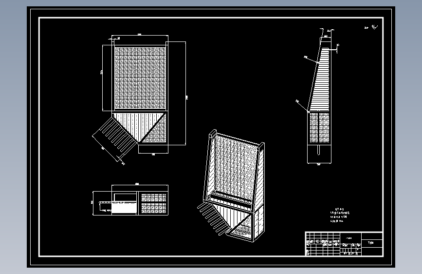 振筛式花生收割机(CAD)