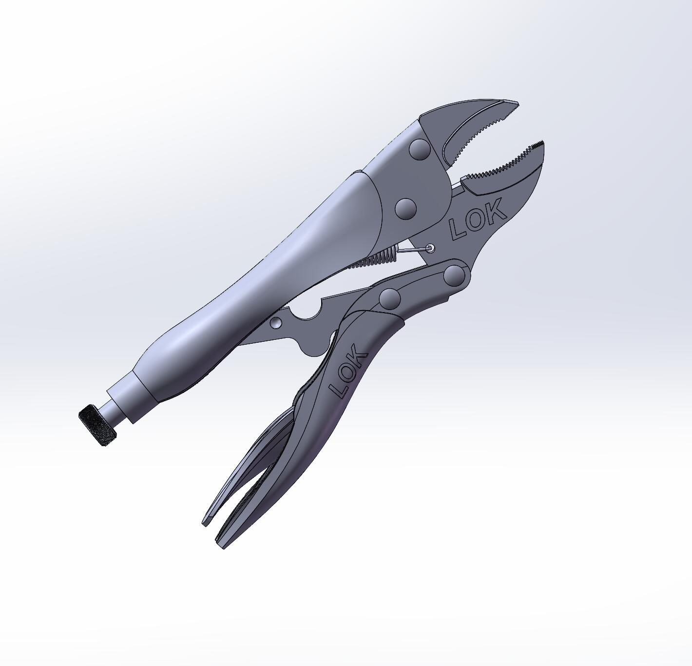 大力钳子三维SolidWorks