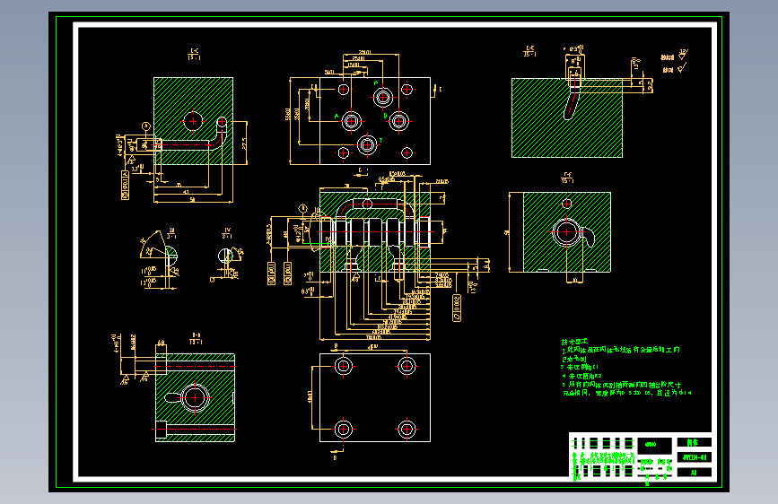 六通径H型电磁换向阀（6通径H型2）CAD+说明书==1459835=400