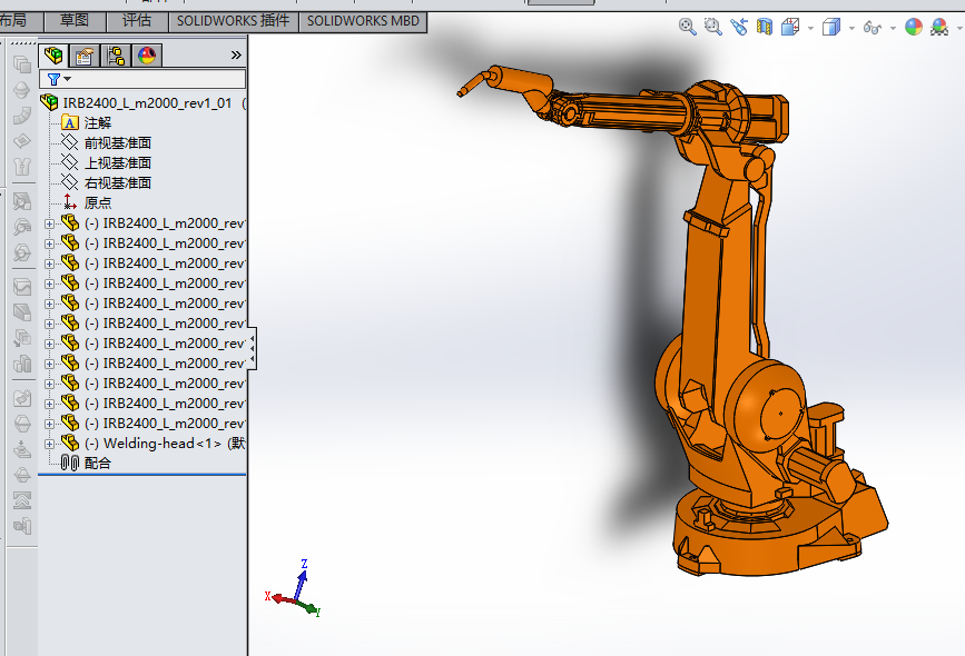 地轨焊接机器人三维SW2015 224882