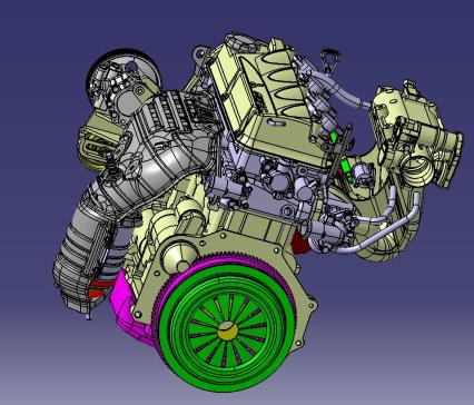 汽车发动机模型设计图 840971