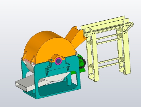 粉碎机模型三维Step+CAD