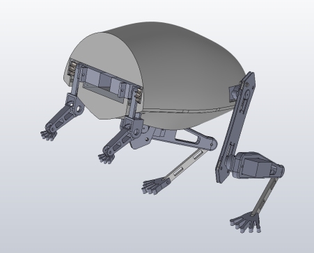 仿生青蛙跳跃机器人三维SW+CAD