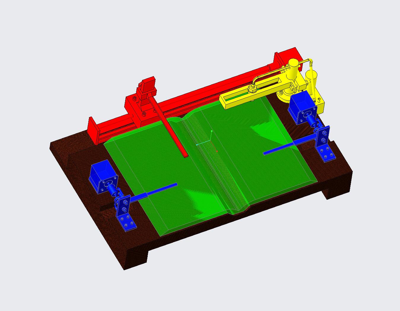XL655-自动翻书器的设计三维PROE设计素材