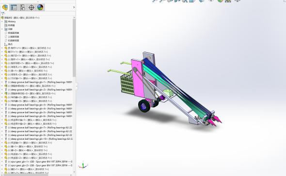 温室韭菜收割机的设计【三维SOLIDWORKS】