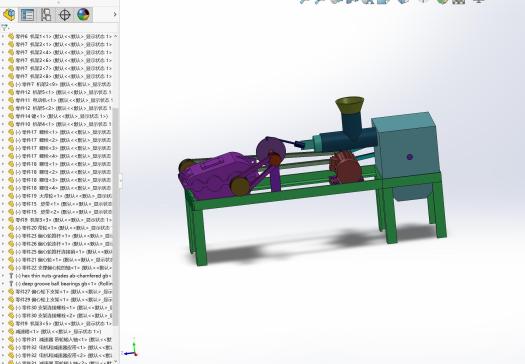小型家用青皮核桃去皮机的设计【脱皮机】三维SolidWorks